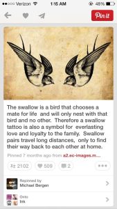 Swallow Bird Tattoo Meaning